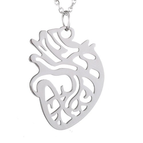 Colgante con cadena  - Silueta Corazon-zoom-
