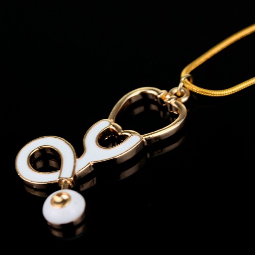 Colgantes con Cadena (gold/blanco) - Jeringuilla + Fonendo-zoom-5