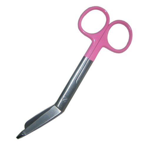 tijera vendaje corta ropa rosa
