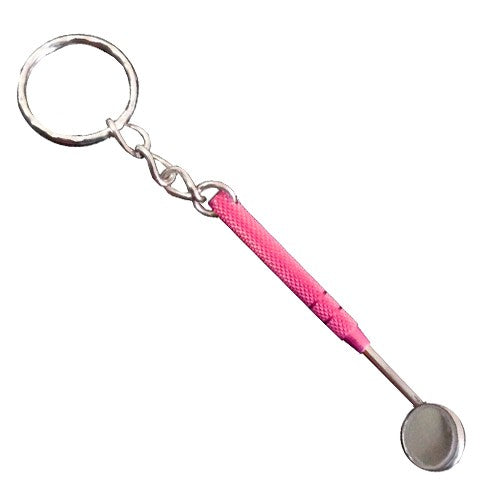 Llavero Espejo Dental - rosa