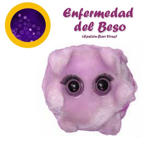 GiantMicrobes (peluche) - Epstein Barr (Enf. del beso)