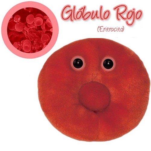 GiantMicrobes (peluche) - Hematie (globulo rojo)