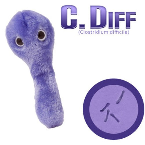 GiantMicrobes (peluche) - Clostridum Difficile (Clostridio)-zoom-