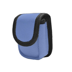 Funda textil violeta con cierre de velcro para guardar el pulsioxímetro Choicemmed