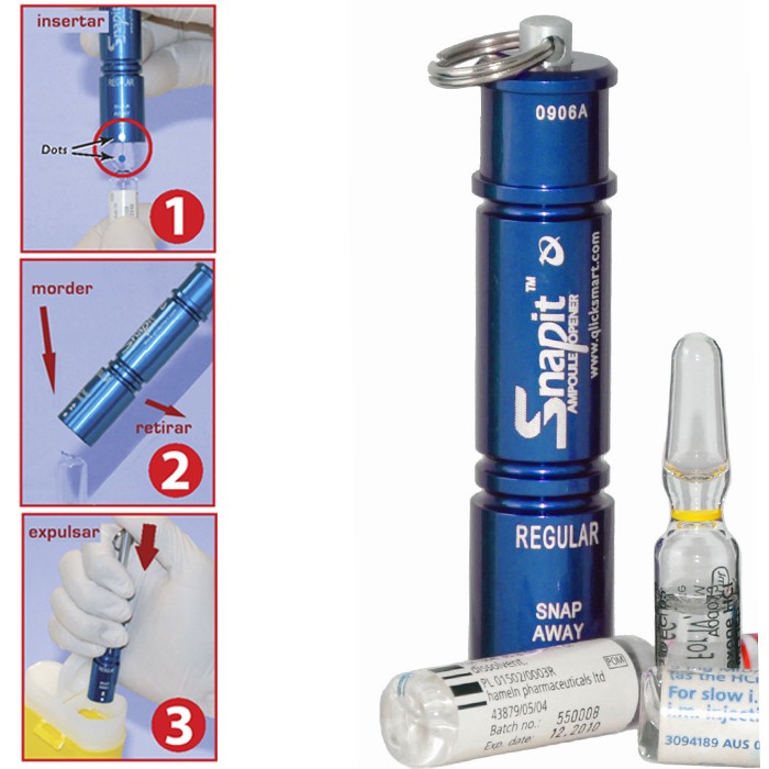 Rompeampollas Snap-It - Aluminio Azul-zoom-