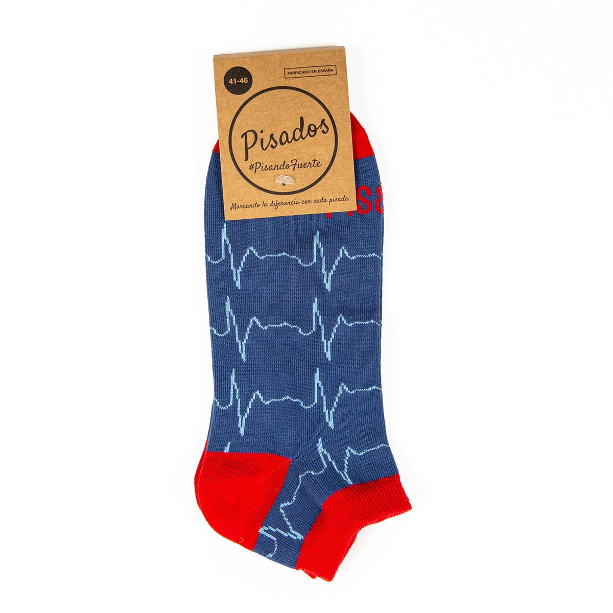 Calcetines tobilleros con estampado de pulsaciones – vista frontal