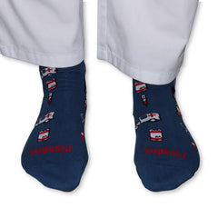 Calcetines estampados urgencias – vista frontal