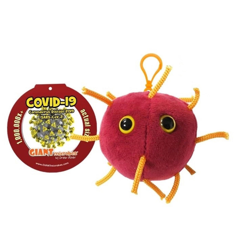 Llavero peluche Giantmicrobe - COVID-19-zoom-