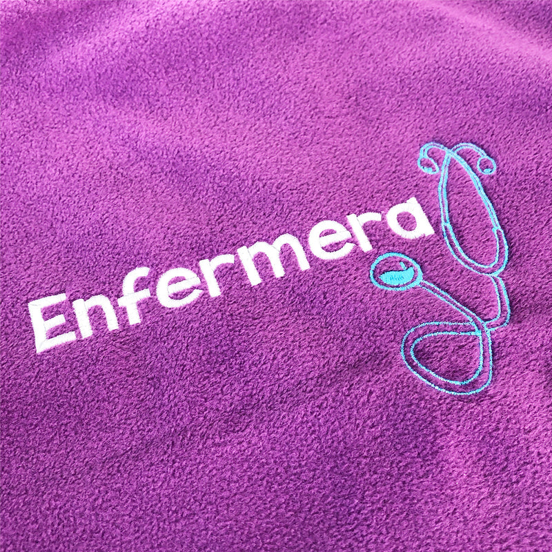 Forro Polar Sanitario Mujer Personalizado – Púrpura con bordado-zoom-