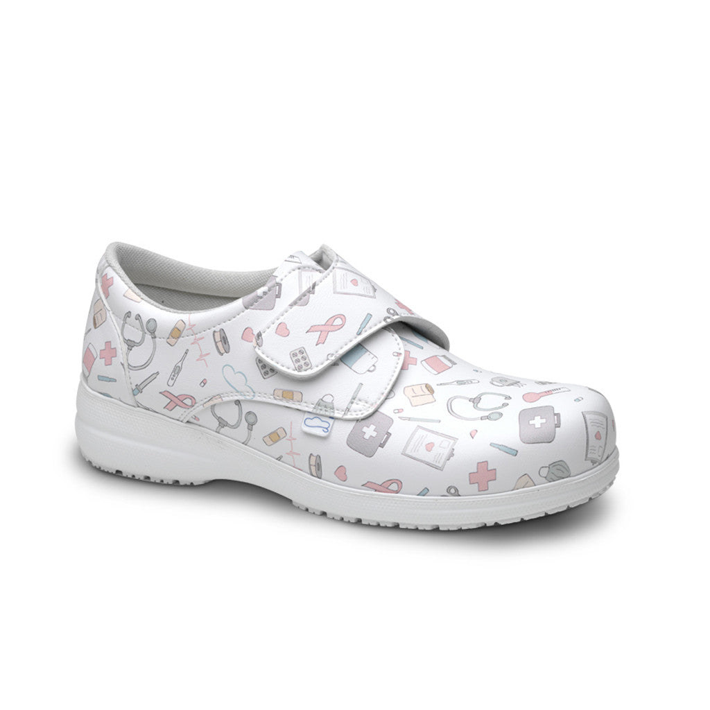 Zapato piel vegana velcro - estampado Instrumental-6