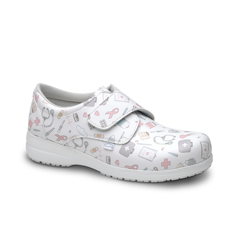 Zapato piel vegana velcro - estampado Instrumental-zoom-