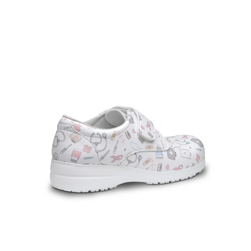 Zapato piel vegana velcro - estampado Instrumental-zoom-