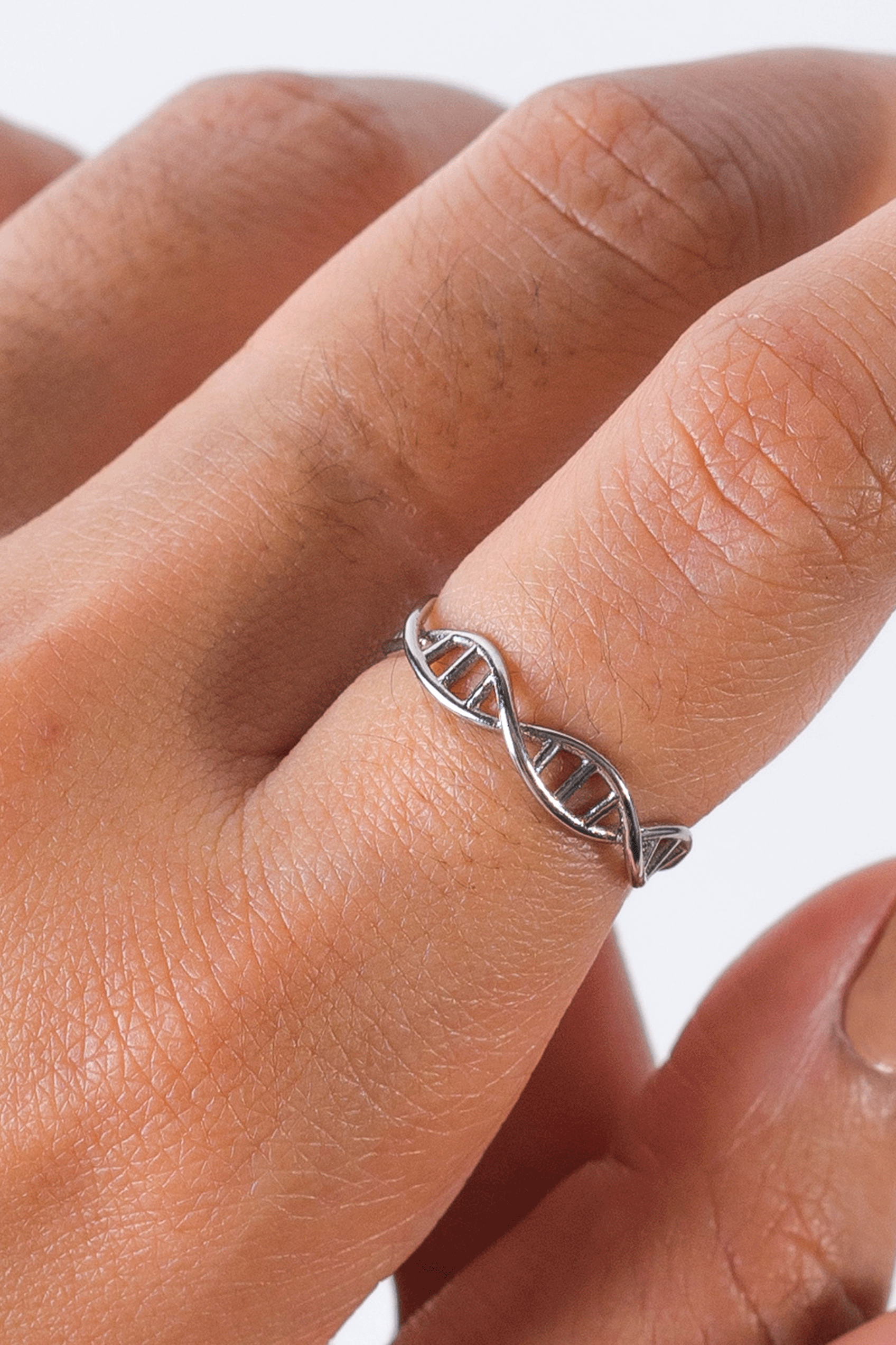 Anillo ADN - acero inoxidable-zoom-2
