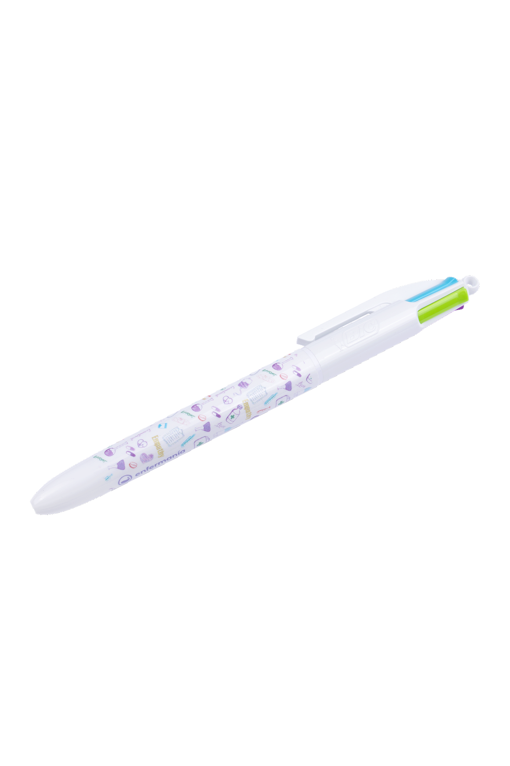 BIC patterned ballpoint pen, 4 colors - Care Collection