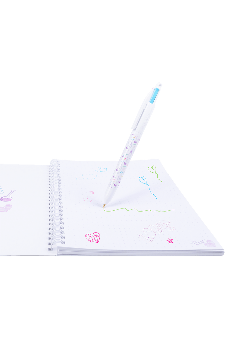 BIC patterned ballpoint pen, 4 colors - Care Collection-zoom-