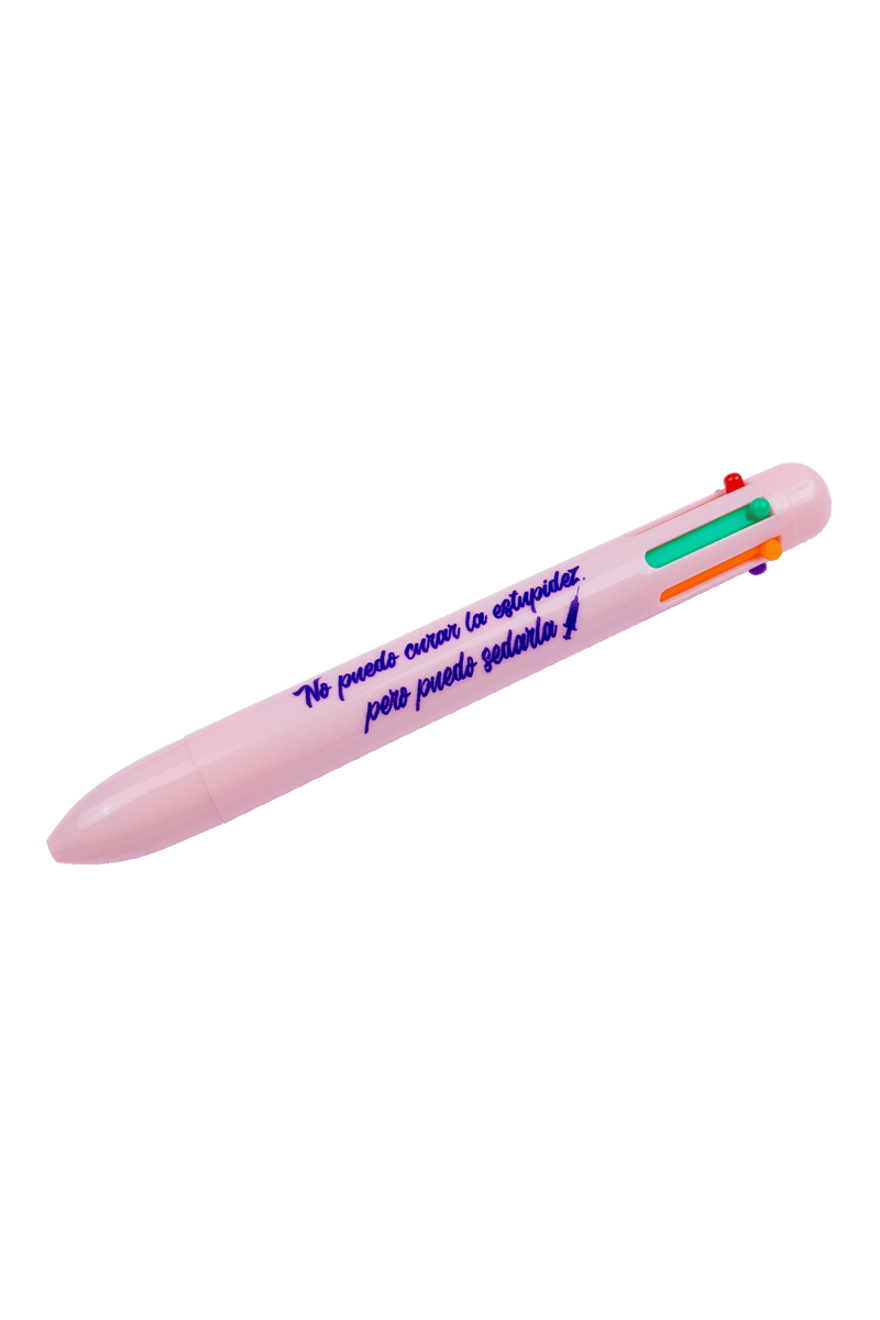 Bolígrafo 6 colores con frase-zoom-