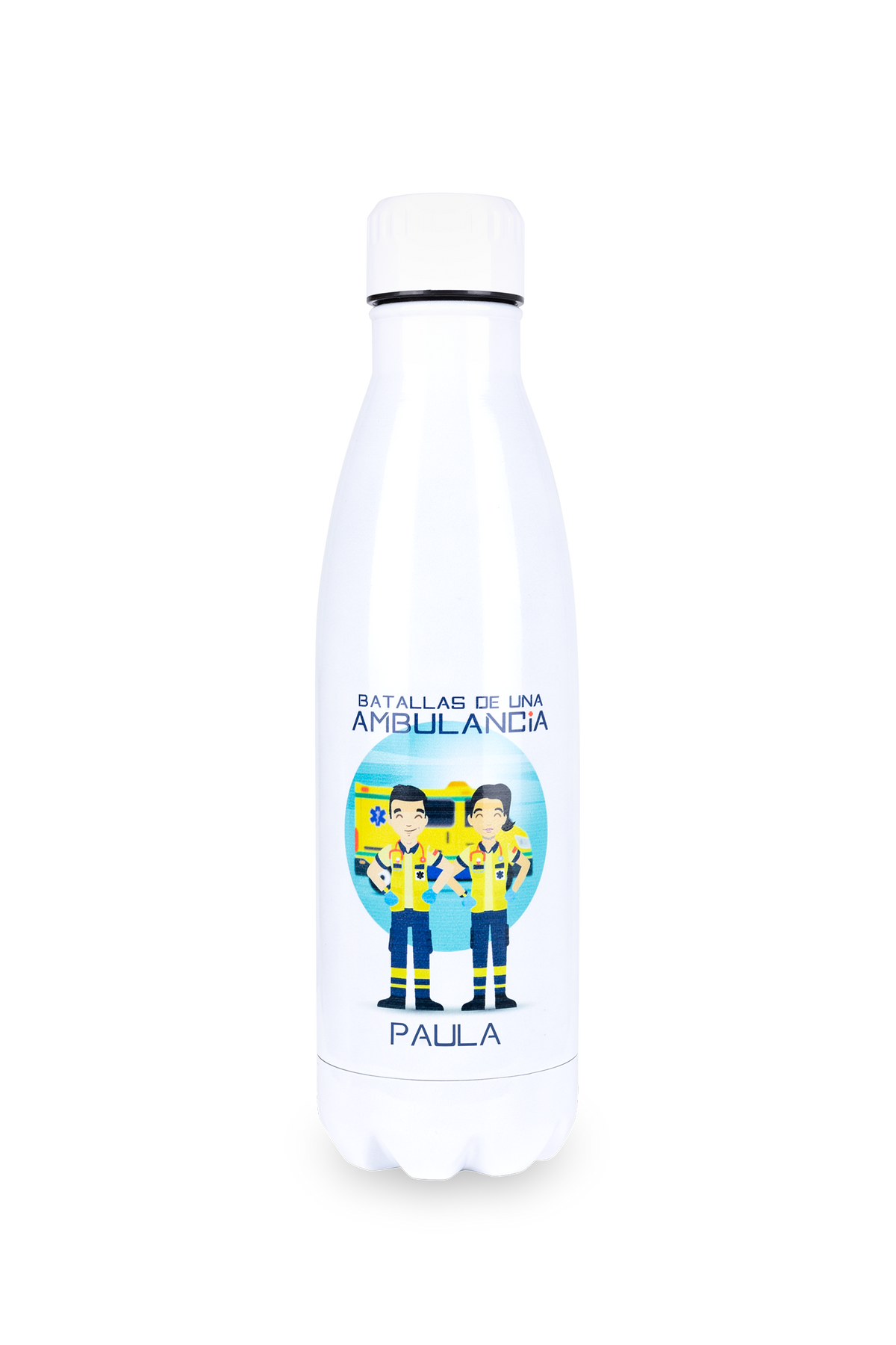 Botella personalizable estampada  - Batallas de una ambulancia