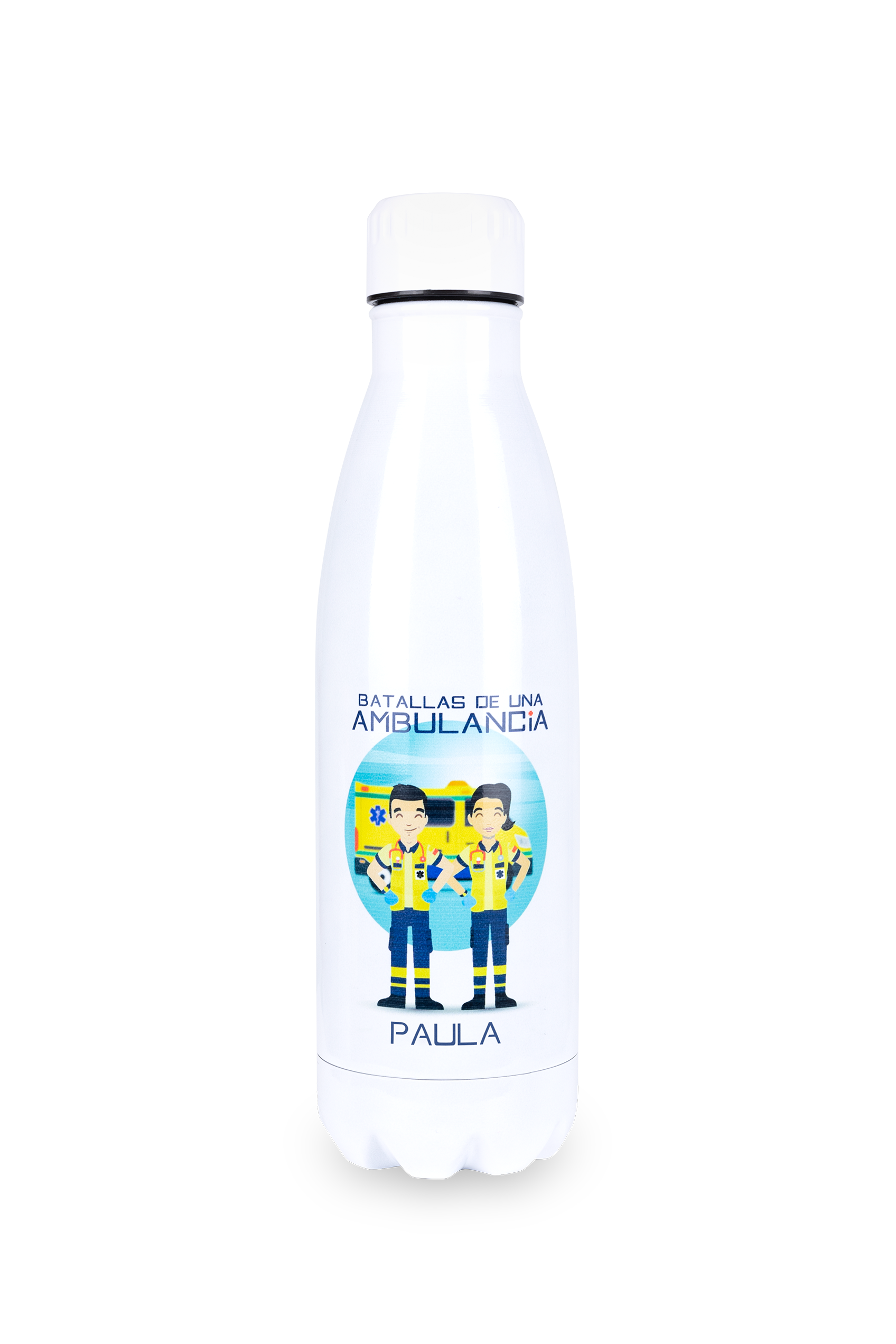 Botella personalizable estampada  - Batallas de una ambulancia-1
