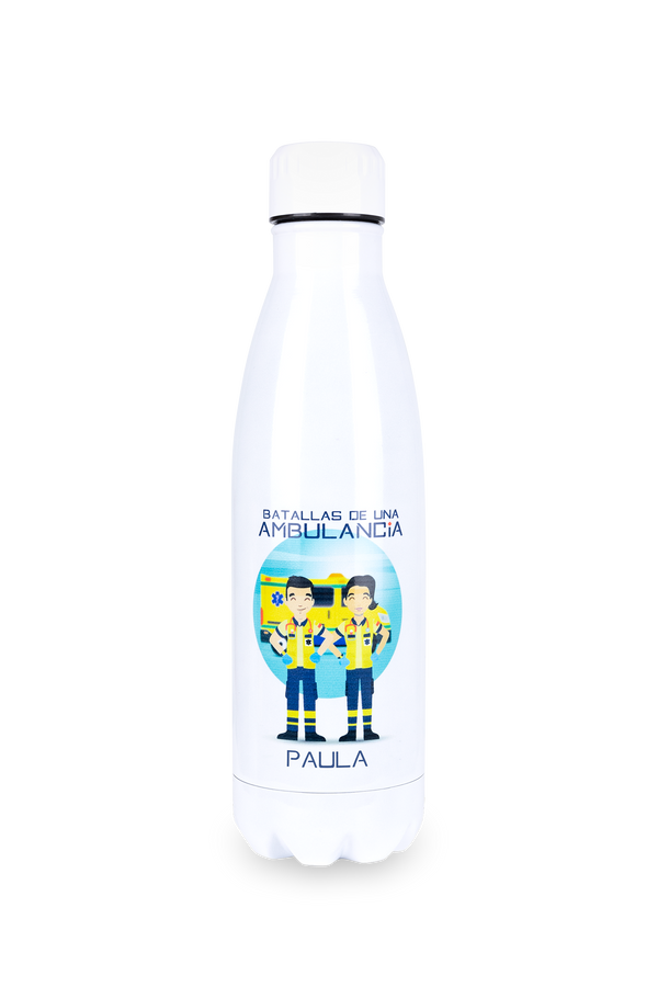 Botella personalizable estampada  - Batallas de una ambulancia