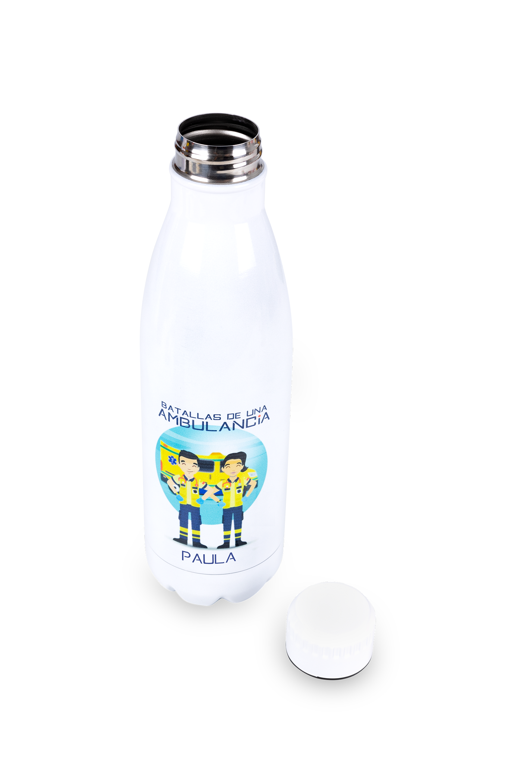 Botella personalizable estampada  - Batallas de una ambulancia-2