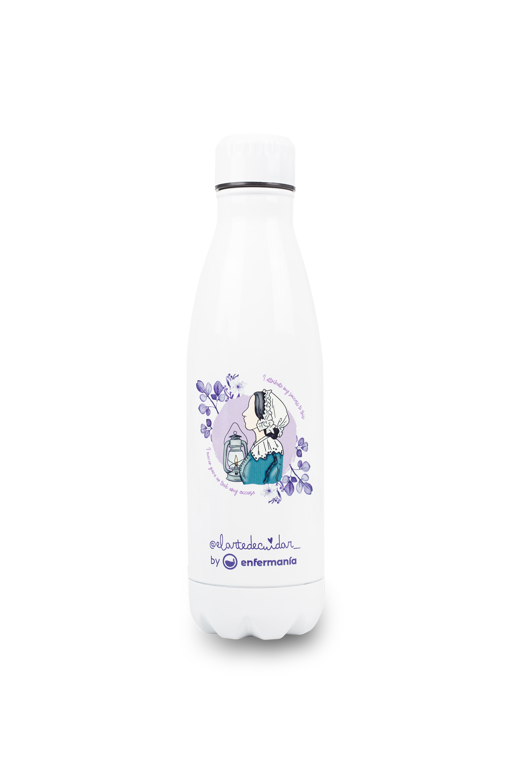 Botella personalizable estampada - Nightingale @elartedecuidar_-zoom-1