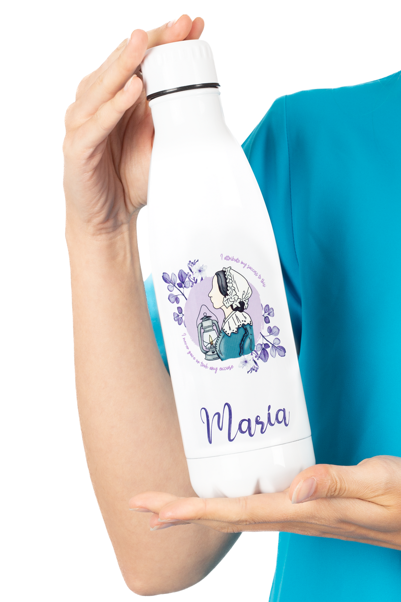 Botella personalizable estampada - Nightingale @elartedecuidar_-zoom-