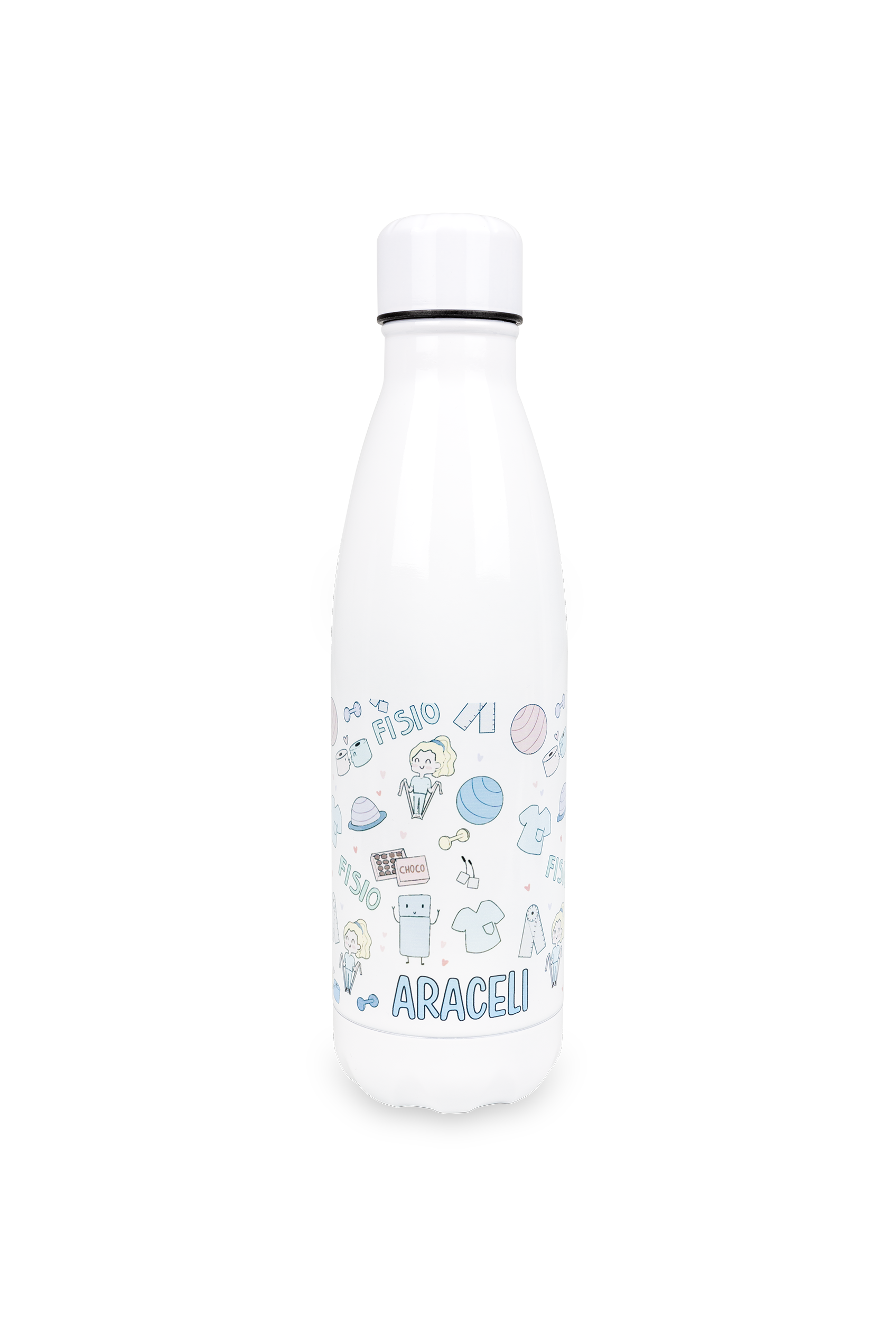 Botella personalizable estampada - Fisio pastel