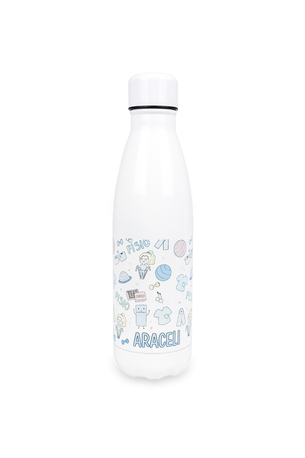 Botella personalizable estampada - Fisio pastel