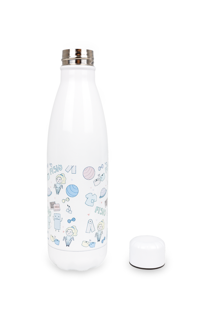 Botella personalizable estampada - Fisio pastel-zoom-