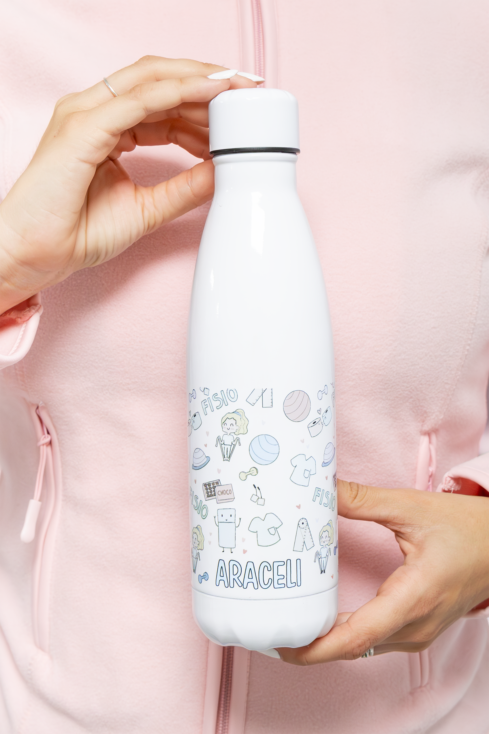 Botella personalizable estampada - Fisio pastel-3