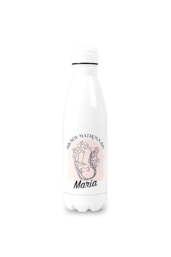 Botella personalizable estampada - Soy Matrona @elartedecuidar