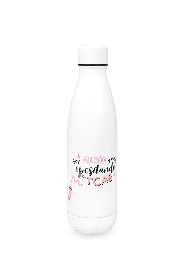 Botella personalizable estampada  - Opositando a TCAE @anni.ghtingale