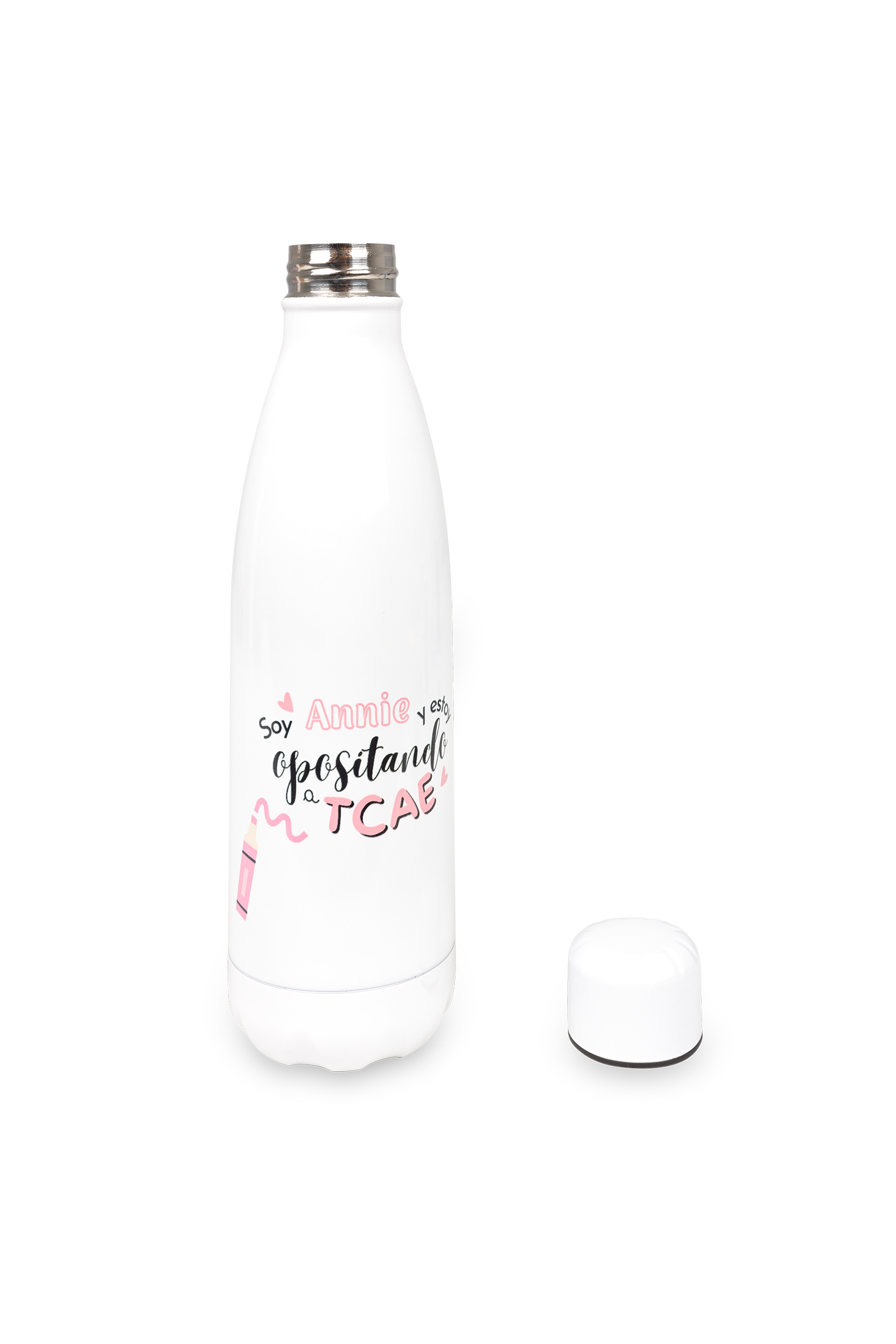 Botella personalizable estampada  - Opositando a TCAE @anni.ghtingale-zoom-2