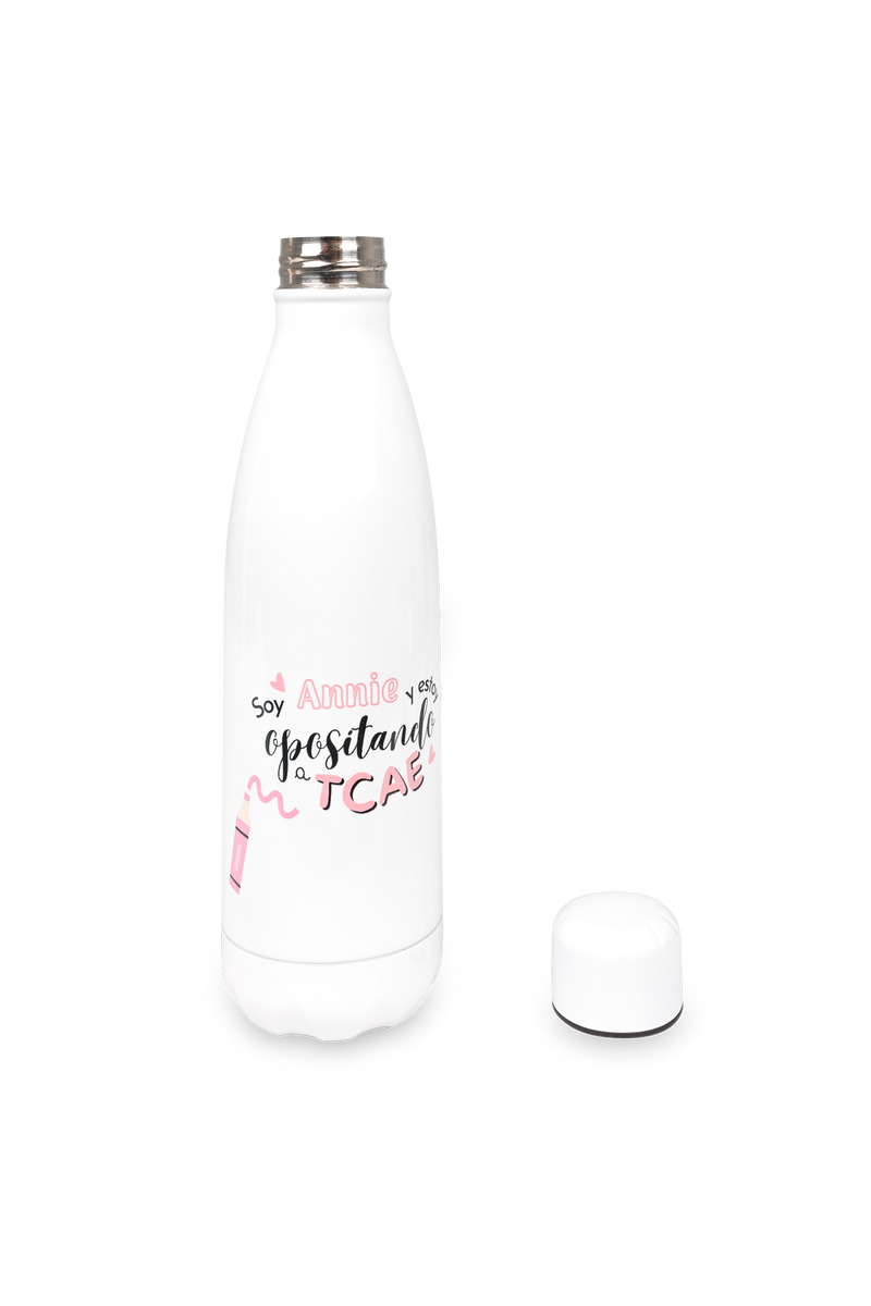 Botella personalizable estampada  - Opositando a TCAE @anni.ghtingale-zoom-