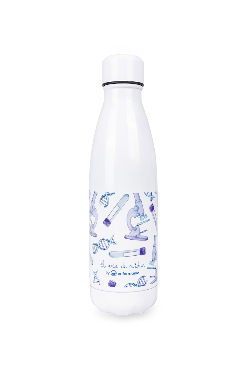 Botella personalizable estampada - Técnico de laboratorio @elartedecuidar-zoom-