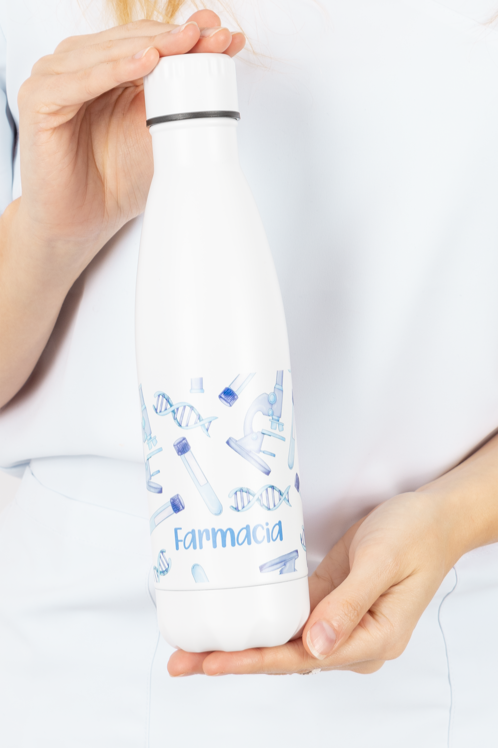Botella personalizable estampada - Laboratorio Farmacia