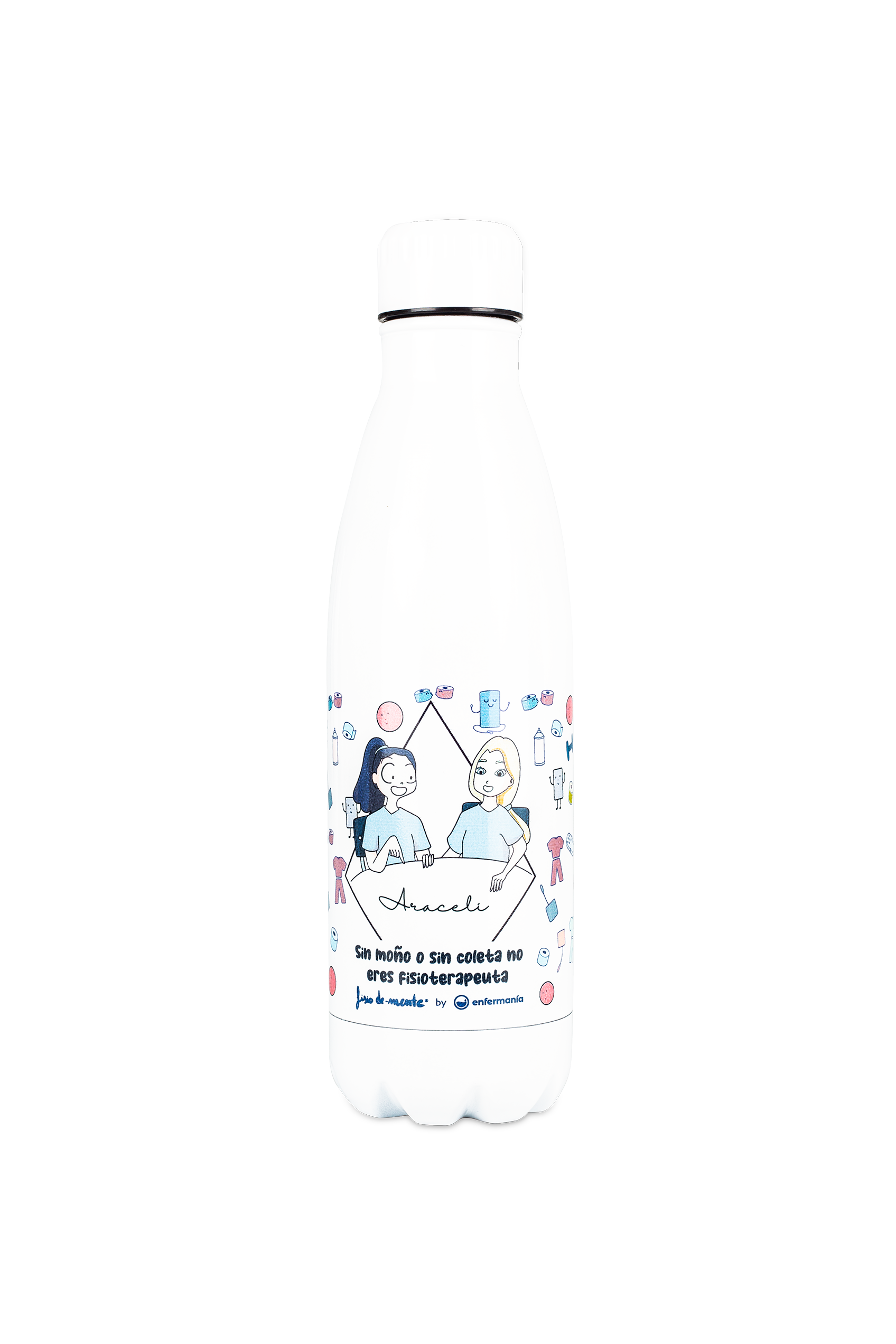 Botella personalizable estampada  - Eres fisioterapeuta-zoom-1