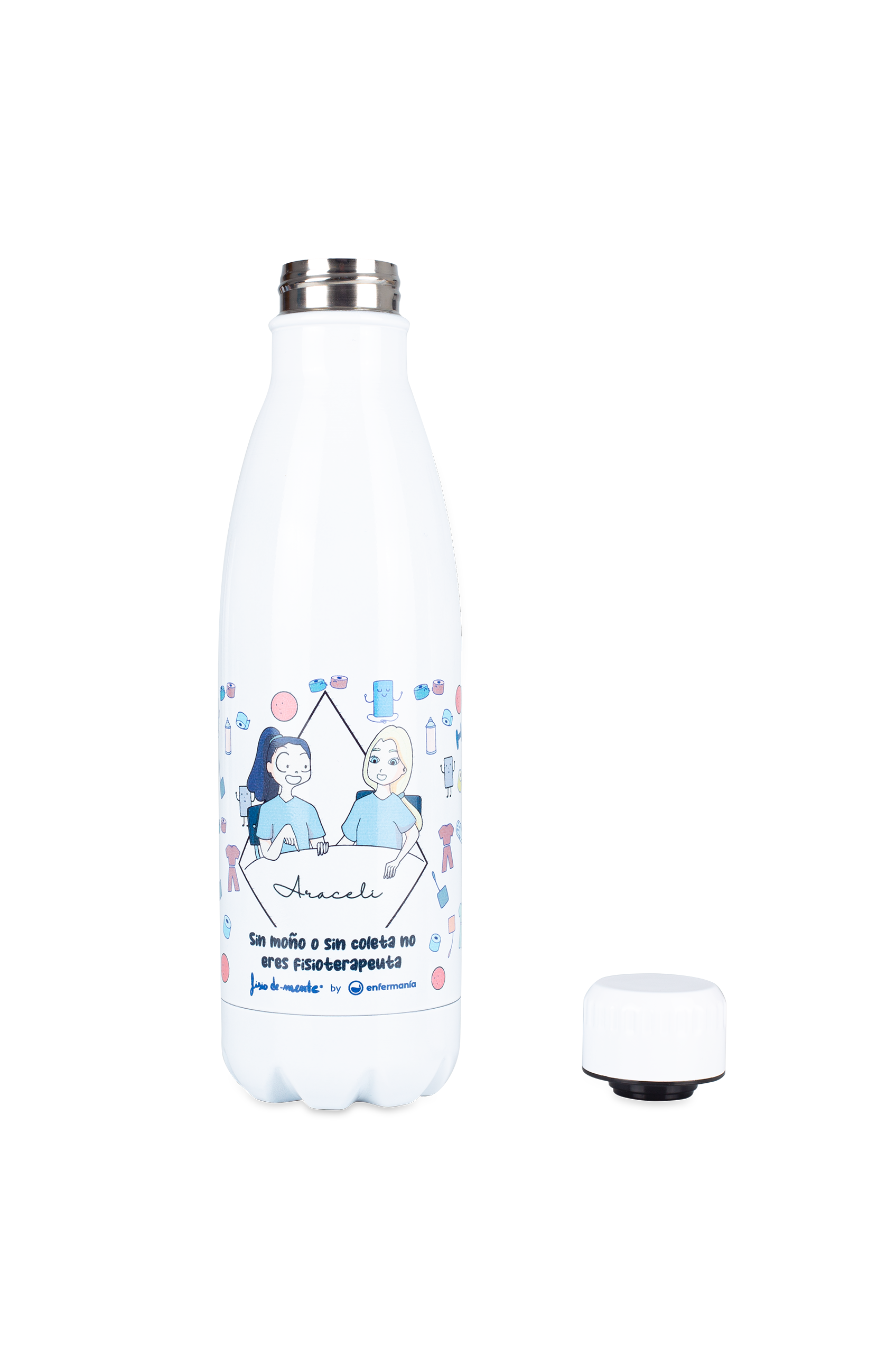 Botella personalizable estampada  - Eres fisioterapeuta-zoom-2