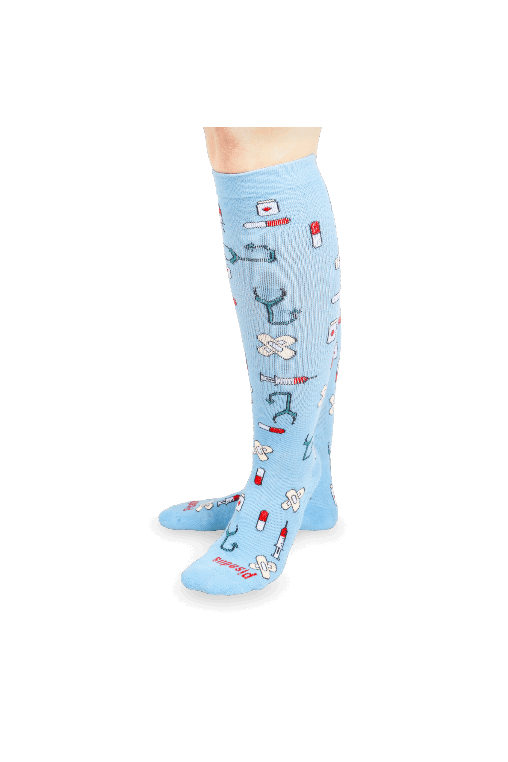 Calcetines Compresivos estampados - Blue Healthy Tools-1
