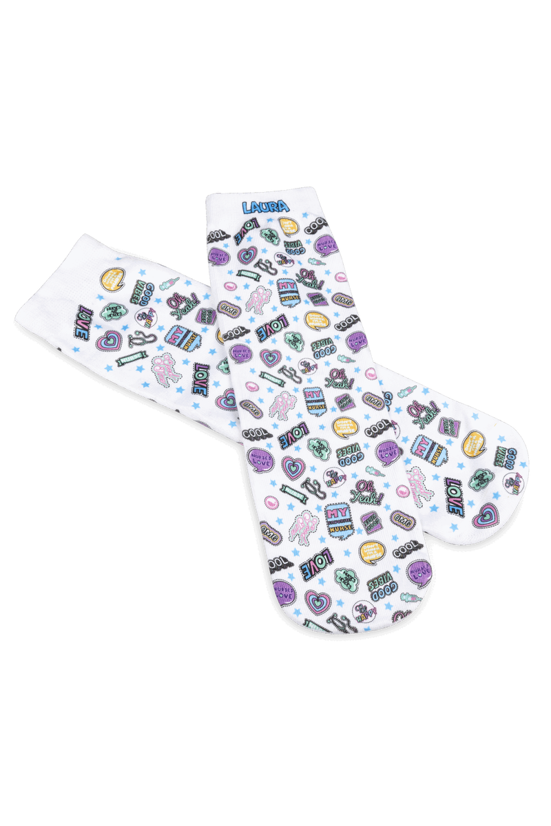 Calcetines estampados personalizados - Stickers Collection-zoom-