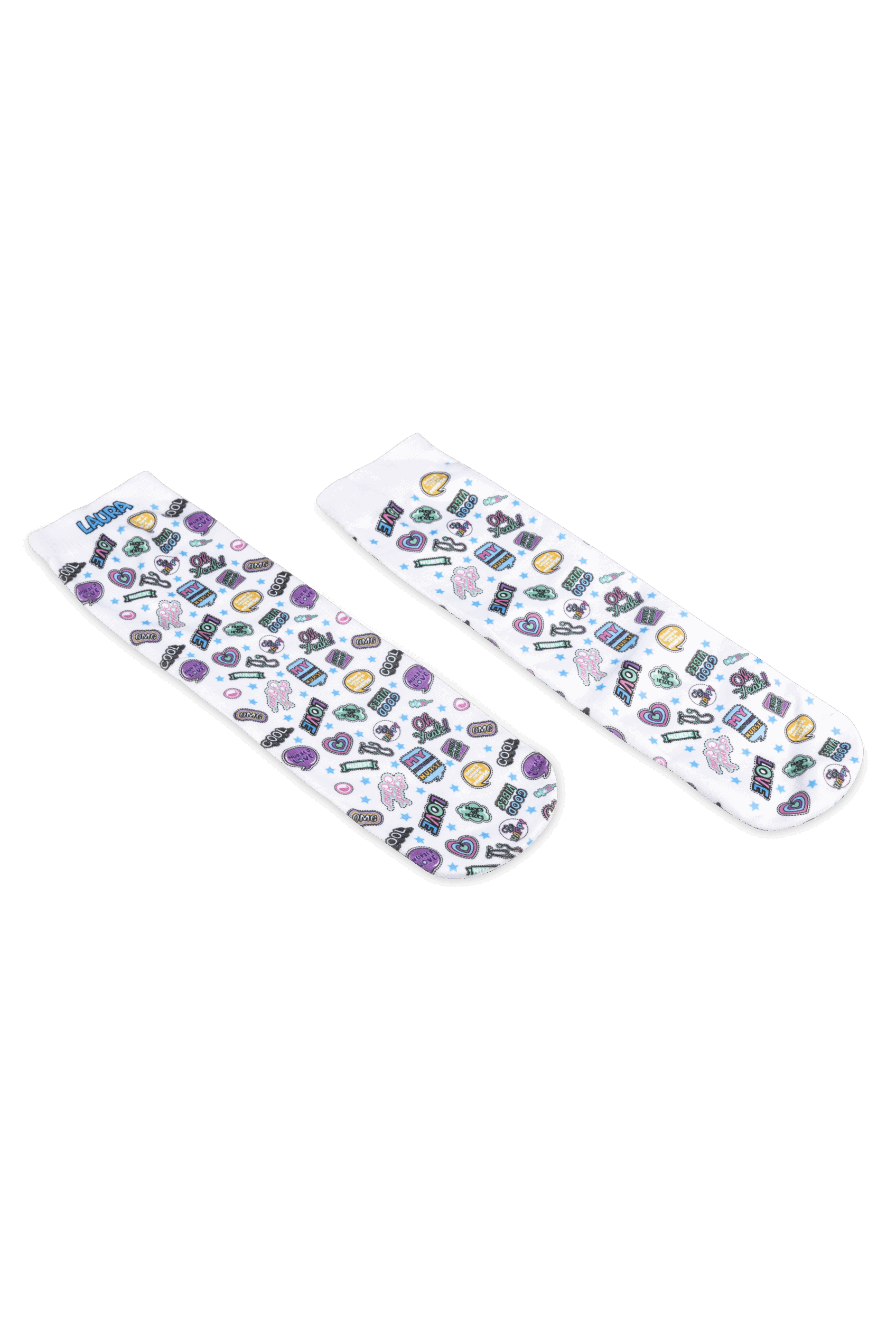 Calcetines estampados personalizados - Stickers Collection-3