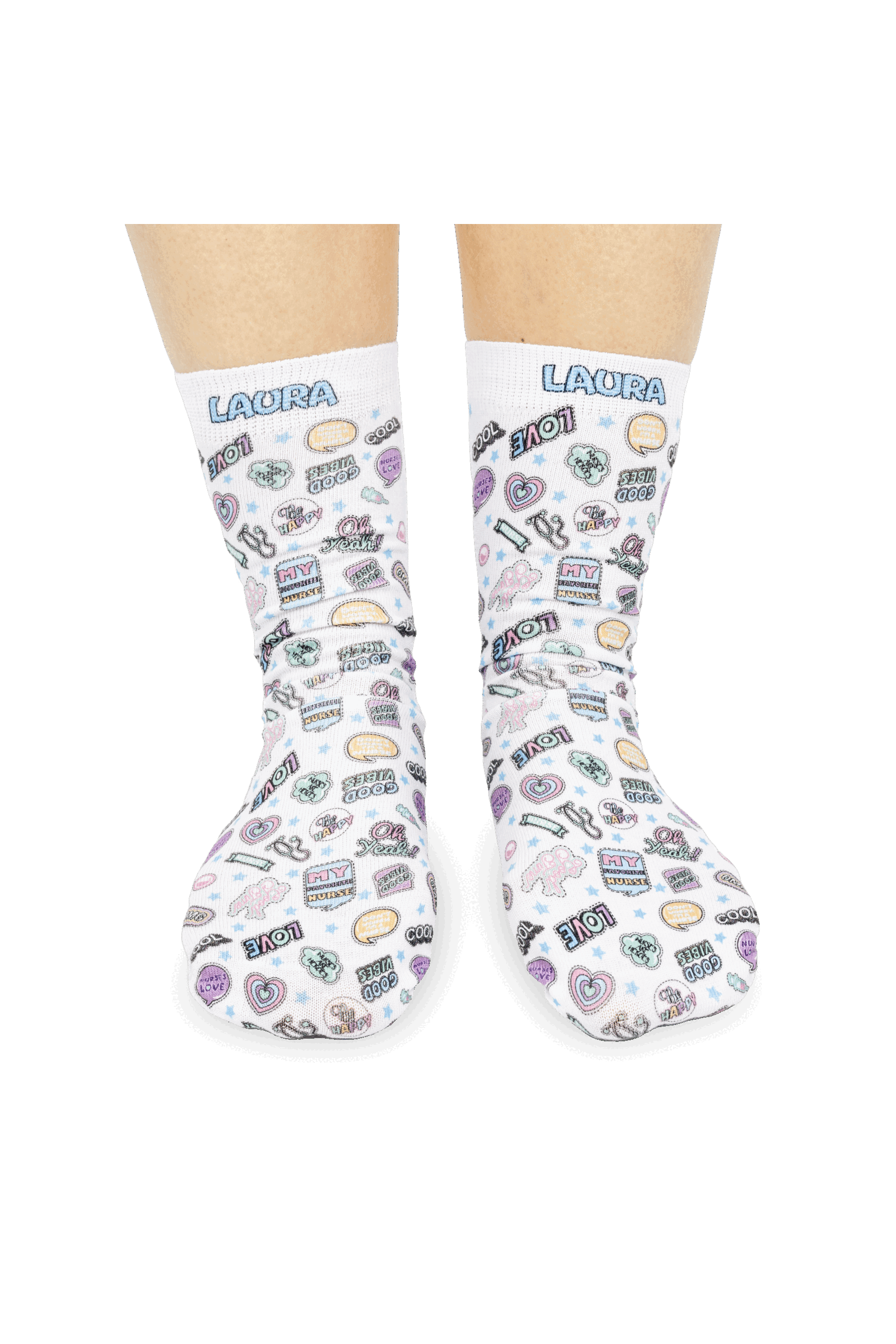Calcetines estampados personalizados - Stickers Collection-4