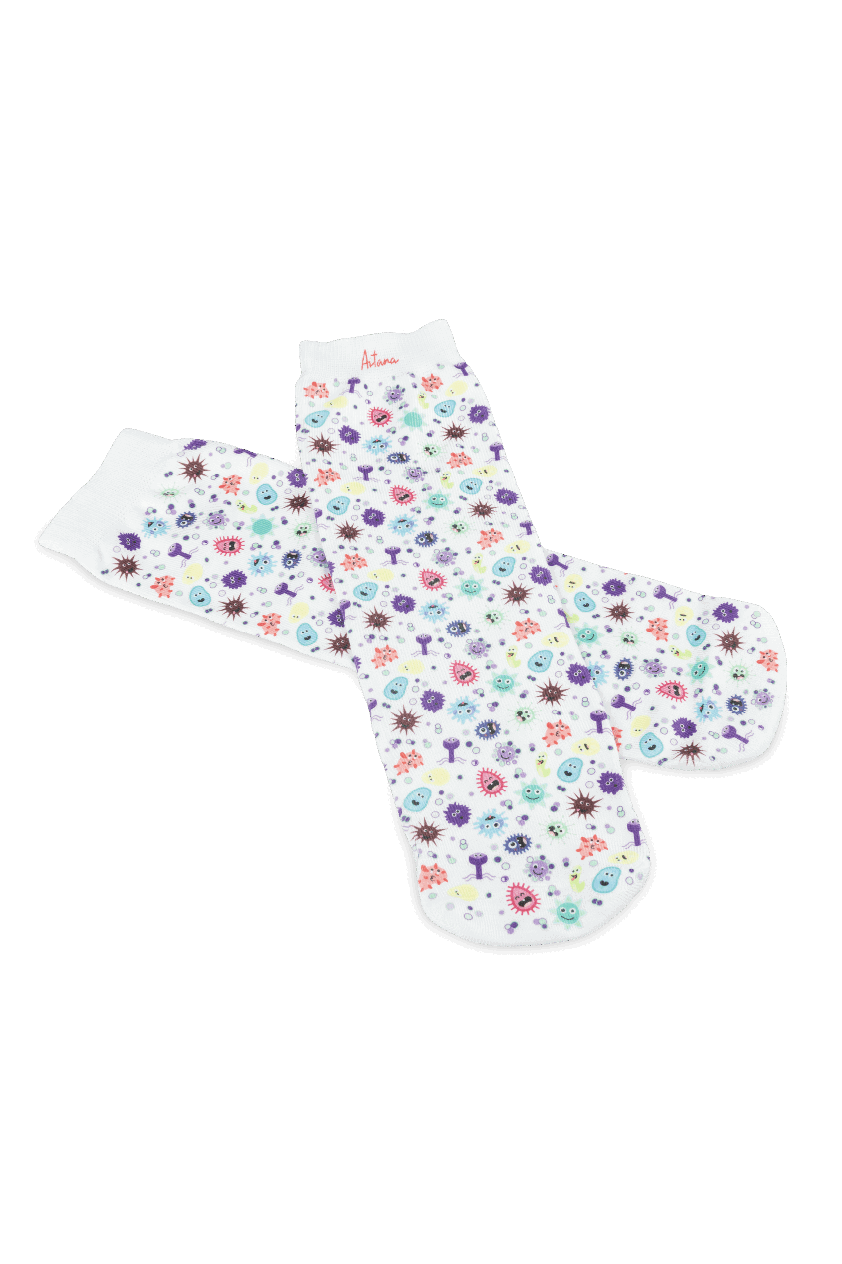 Calcetines estampados personalizados - Virus Collection