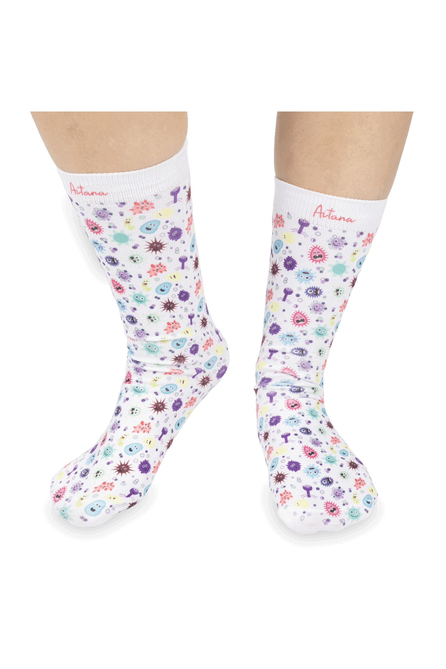 Calcetines estampados personalizados - Virus Collection-1