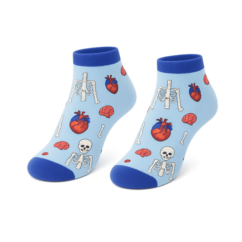 Calcetines Tobilleros Estampado – Anatomía-zoom-