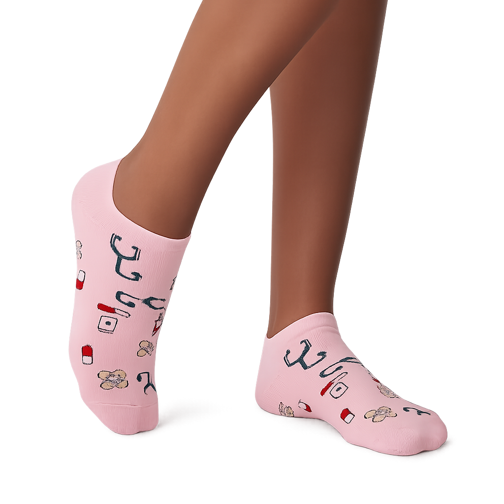Calcetines Tobilleros Estampados - Healthy Tools