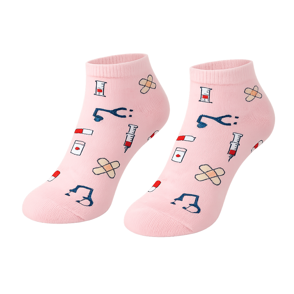 Printed Ankle Socks - Healthy Tools-zoom-1