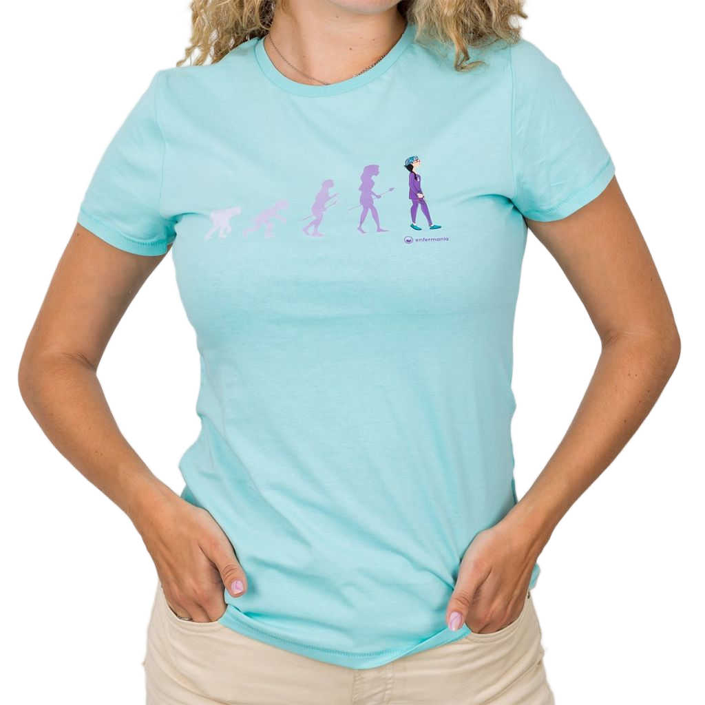 Camiseta Eco mujer Aqua - estampada-1