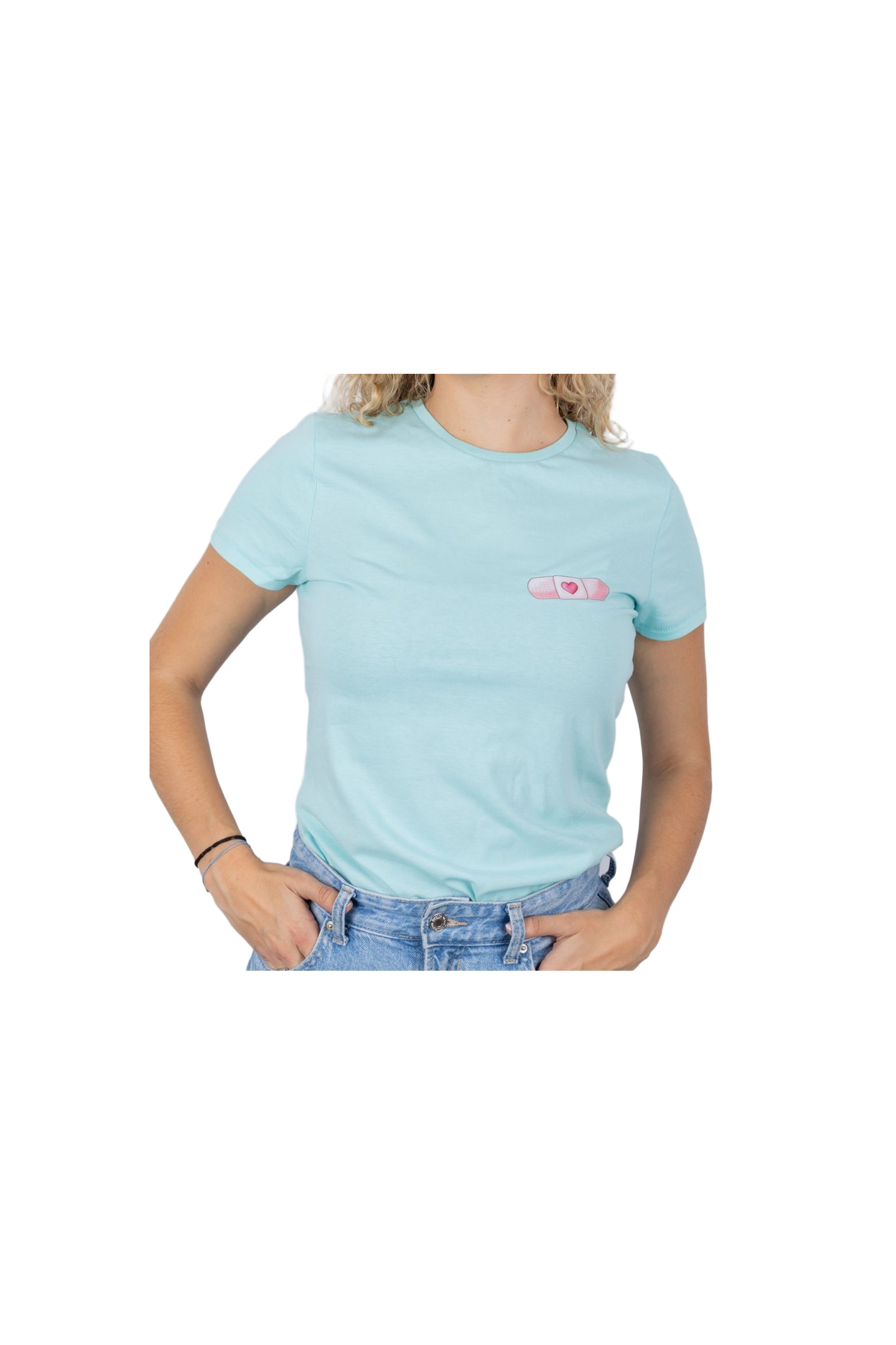 Camiseta Eco mujer Aqua - tirita @elartedecuidar_-zoom-1