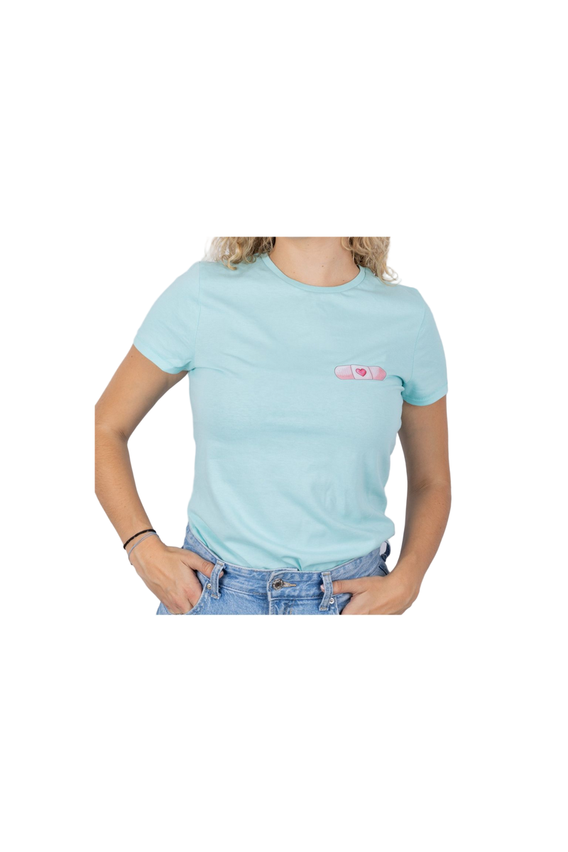 Camiseta Eco mujer Aqua - tirita @elartedecuidar_-zoom-